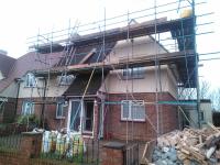 Single storey extension to rear and massive loft conversion with all internal walls ground floor removed by DKM Consultants