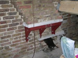 Typical Gallows Braceks for chimnet removal in Gillingham by DKM Consultants